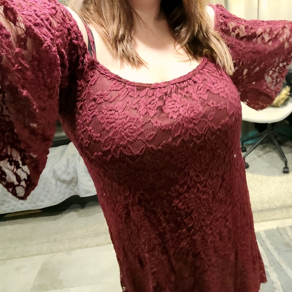 Jody California Women's Dress in Wine